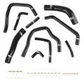 Silicone Radiator Coolant Hose Kit FMIC.EU for Toyota Land Cruiser HDJ80 - Black-1