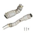 Downpipe FMIC.Pro for BMW F80 M3 S55 USA + CAT with heat shield-2