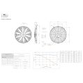 Embossing Push Fan FMIC.Pro 14” SUPER SLIM 130W-8