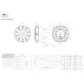 Embossing Push Fan FMIC.Pro 7.5” SUPER SLIM 130W-8