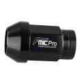 Forged Aluminum wheel nut FMIC.Pro M12x1.25 Black 1 pc. conical 7075-T6 -4