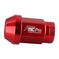 Forged Aluminum wheel nut FMIC.Pro M14x1.25 Red 1 pc. conical 7075-T6 -3