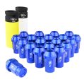 Aluminium wheel nuts FMIC.Pro M14x1.5 Blue 20 pcs. tapered -2