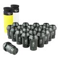 Aluminium wheel nuts FMIC.Pro M14x1.5 Grey (gun metal) 20 pcs. tapered -2