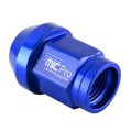 Forged aluminum wheel nut FMIC.Pro M12x1.5 Blue 1 pc. conical through-hole 7075-T6 -1