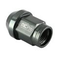 Forged aluminum wheel nut FMIC.Pro M12x1.25 Grey (gun metal) 1 pc. conical through-hole 7075-T6 -1