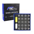 Aluminium wheel nuts FMIC.Pro M12x1.25 Silver 20 pcs. conical through-piece-3