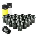 Aluminium wheel nuts FMIC.Pro M12x1.25 Grey (gun metal) 20 pcs. conical through-piece-2