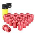 Aluminium wheel nuts FMIC.Pro M12x1.25 Red 20 pcs. conical through-piece-2