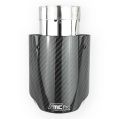 Stainless Steel Exhaust Tailpipe FMIC.Pro Type II Gloss Carbon 102mm Tip 76mm Inlet-2