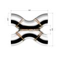 Welded X-Pipe FMIC.Pro 57mm 304 stainless steel-2