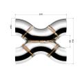 Welded X-Pipe FMIC.Pro 63mm 304 stainless steel-2