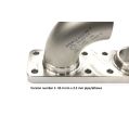Stainless Steel Billet CNC 3D Exhaust Flange 42.4mm FTWL for BMW M50 / M52 / M54-5