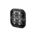 Warning Position Light Beacon LED Purelux Ultra Slim Square Amber / Red 60mm 12V 24V 8W-2