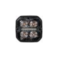 Warning Position Light Beacon LED Purelux Ultra Slim Square White / Red 12V 24V 60mm 8W-4