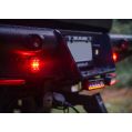Warning Position Light Beacon LED Purelux Ultra Slim Square White / Red 12V 24V 60mm 8W-7