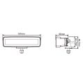 LED Worklight Purelux Road Black MF160 16 cm 12W Wide Beam -3