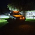 LED Worklight Purelux Terrain Black Square Flood Wide Beam 7cm 20W-3