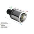 Universal Exhaust Tail Pipe Muffler Tip round 100mm lenght 120mm mounting diameter 60mm-2