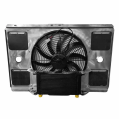Stainless steel Fan Shroud Diffuser IOD Performance for Aluminum radiator Nissan Patrol Y60-1