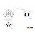 IRP Adjustable Camber Caster Plates for Stock Springs with M14x1.5 for BMW E30 E34-2