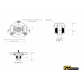 IRP Adjustable Camber Caster Plates for Stock Springs M14x1.25 for BMW E46 non-M-4