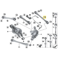 IRP Steel Rear Adjustable Toe Arms with Motorsport Bearings for BMW F2x F3x Gold-4