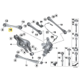 IRP Aluminium Rear Adjustable Upper Camber Arms with Motorsport Bearings for BMW F2x F3x Grey-3