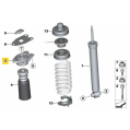 IRP Rear Shock Mounts with MS Bearings for Stock Shock Absorber for BMW Fx Gx-2