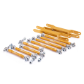 IRP Steel Rear Adjustable Camber Arms with Motorsport Bearings for BMW E8x E9x Gold-4