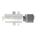 OIL CATCH TANK JRSPEC 0.75L WITH 2 SIDE AN10 FITTINGS AND FILTER-2