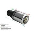 Universal Exhaust Tail Pipe Muffler Tip round 80mm lenght 80mm mounting diameter 45mm-2