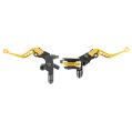 Universal Brake Clutch Lever Motorcycle Quad Gold-1