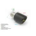 Universal Exhaust Tail Pipe Muffler Tip round 90mm lenght 160mm mounting diameter 60mm-2
