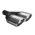 Universal Exhaust Tail Pipe Muffler Tip oval 120×80mm lenght 250mm mounting diameter 60mm-1
