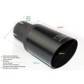 Universal Exhaust Tail Pipe Muffler Tip round 80mm lenght 120mm mounting diameter 50mm-2