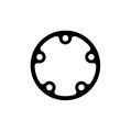 Nuke Performance CFC Unit Level Sender Block-Off Plate Gasket Viton-1