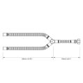 Nuke Performance Pre-Assembled In Tank Fuel Hose with SAE Quick Connect 350mm SAE 9.49 180