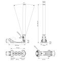Nuke Performance Hydraulic Handbrake DriftSpec Pro Glossy Carbon 360mm 14.17