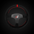 Professional Suede Round Racing Steering Wheel 330mm SIMAGIC Simulator Simracing-3