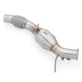 Downpipe RM Motors for BMW E81 E60 E91 E88 116d 316d 520d N47 with Catalyst Euro 3 100 CPSI -4