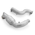 Downpipe RM Motors for Mercedes Amg A35 GPF W177 with Silencer and Heat Shield-1