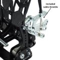 Pedalbox Kit Car Floor Mount with Footrest RacingPedalBoxes - Black-4