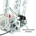 Reverse Pedalbox Floor Mount with Footrest RacingPedalBoxes - Gray-2