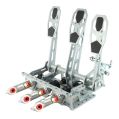 Reverse Pedalbox Floor Mount with Footrest RacingPedalBoxes - Gray-1