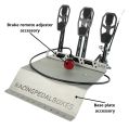 Reverse Pedalbox Floor Mount with Footrest RacingPedalBoxes - Black-2