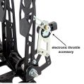 Reverse Pedalbox Floor Mount with Footrest RacingPedalBoxes - Black-4