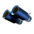 Titanium Exhaust Tips Blue Restomotive-5