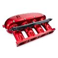 Billet Aluminum Intake Manifold V2 with Flap Delete Kit and Fual Rail RTMG Performance for 1.8 2.0 TSI TFSI EA888 Gen 3 Red-1