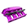 Billet Aluminum Intake Manifold V2 without Flap Delete Kit with Fual Rail RTMG Performance for 1.8 2.0 TSI TFSI EA888 Gen 3 Purple-1